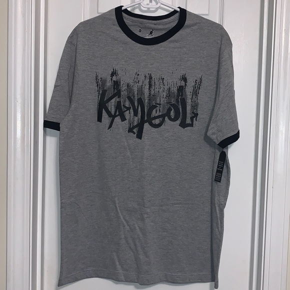 Kangol Other - Kangol T-Shirt Mens Size Large Gray & Black New